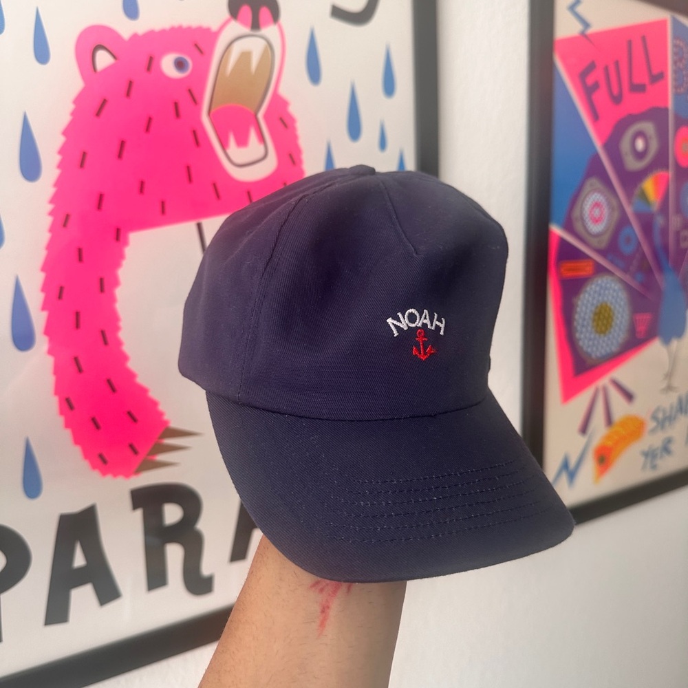 Noah 6 panel baseball cap navy